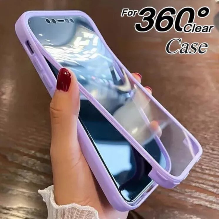 360 Protetor De Tela De Corpo Inteiro Caso Transparente Para Xiaomi 17 Pro Poco X8 M8 M7 X7 X6 F8 M6 Pro C85 C75 Capa De
