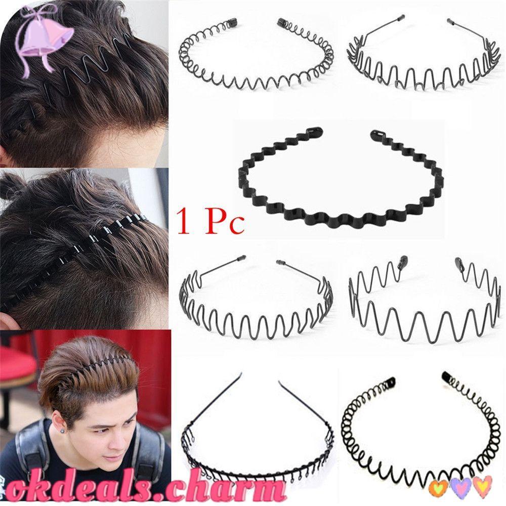 OKDEALS Argola De Cabeça Preta Venda Quente Ferramenta De Estilo De Cabelo Faixa Ondulada