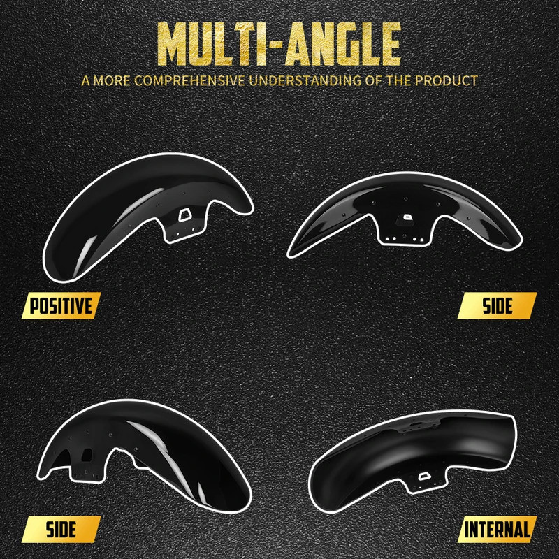 Motocicleta 19'Rodas Envoltório Fender Frente Paralama Para Harley Touring Road King Electra Estrada Rua Glide FLHR FLHT