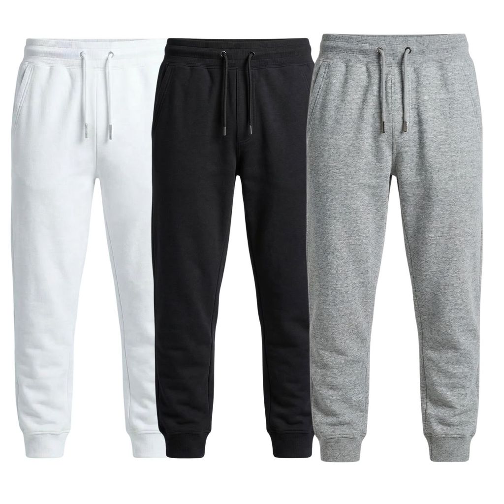 Kit 3 Calças Moletom Com Punho E Bolso Flanelada Quente Frio jogger
