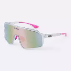 Óculos HUPI Edge Cristal Rosa Lente Rosa Espelhado