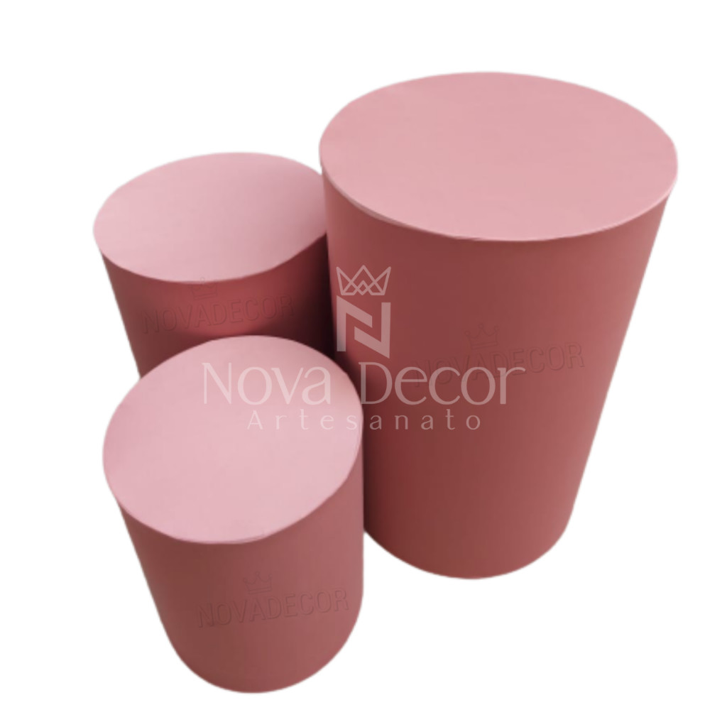TRIO CAPAS PARA MESAS CILINDROS VESTE FÁCIL ROSE GOLD