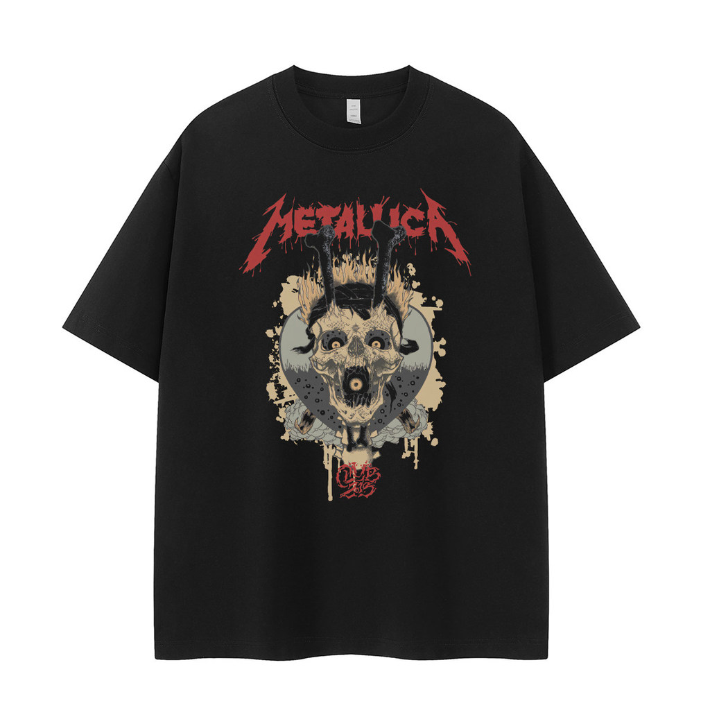 Music.Soul Camiseta Unissex Metallica Banda Rock Estampa Vintage Design Exclusivo Confortavel Moderna Estilosa Casual