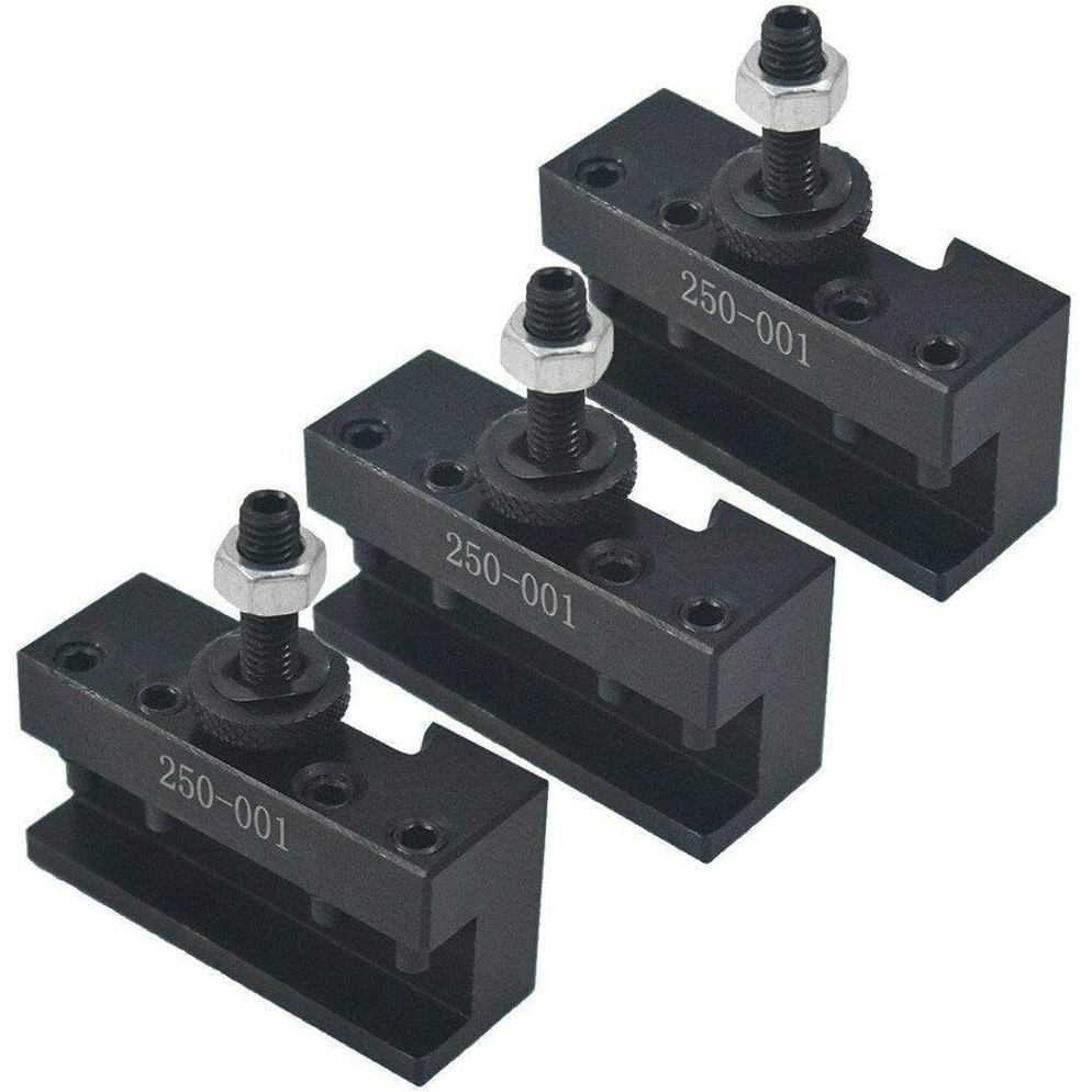 3 porta-ferramentas de troca rápida para torno, para direções de avanço e ré, 250-001, ferramenta de coluna CNC
