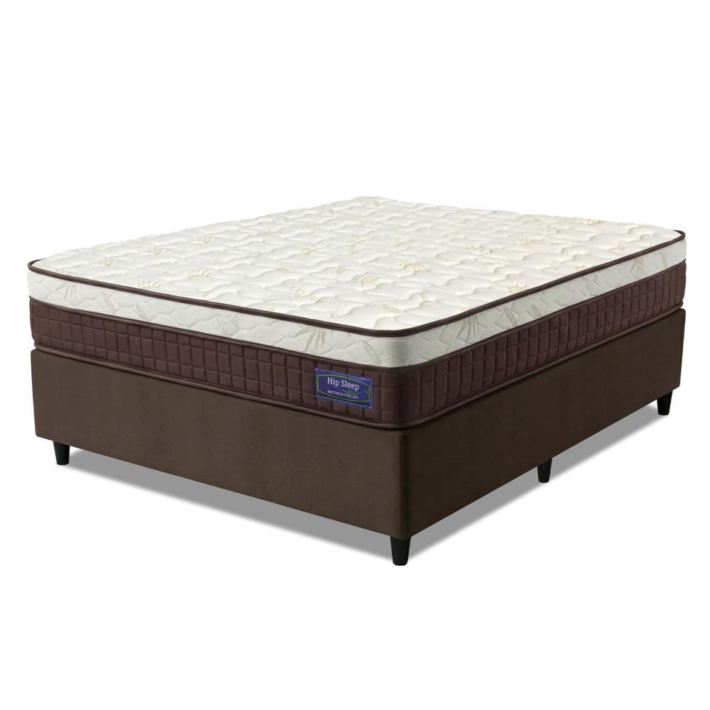 Cama Box Desmontável Colchão Queen Molas Superlastic Euro Pillow Start 158x198x62cm Apolo