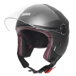 Capacete Joy23 By Taurus II Cinza Fosco Aberto com Viseira Urbano