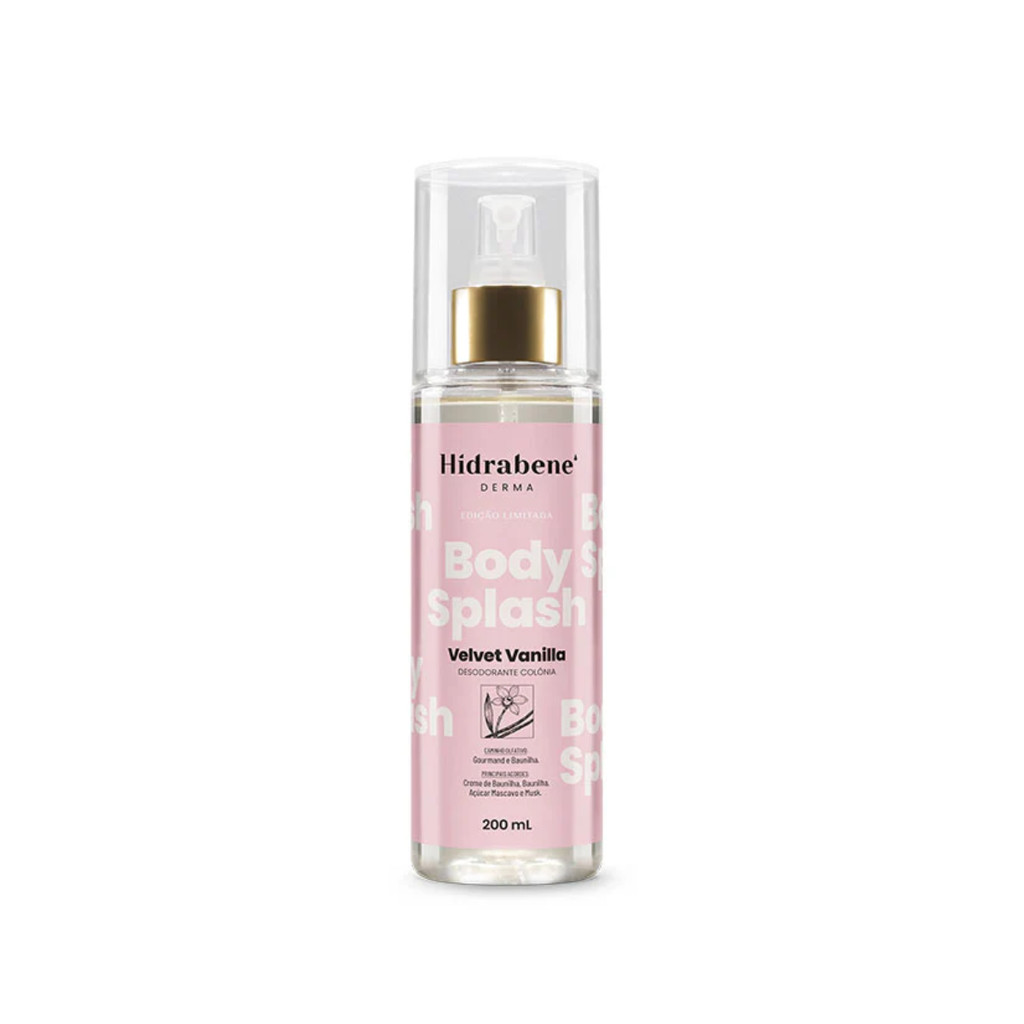 Body Splash Velvet Vanilla 200ml - Hidrabene