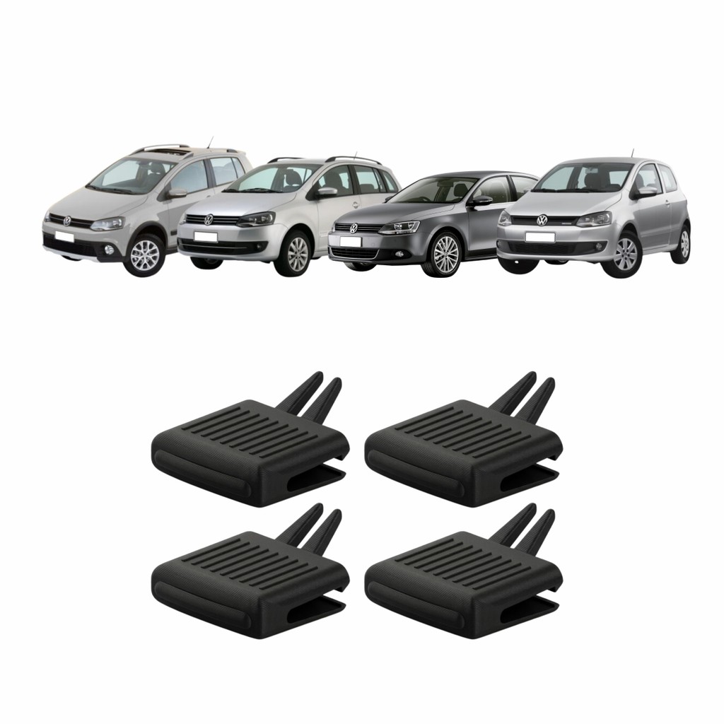 kit 4 Clip Direcionador Do Difusor De Ar Jetta Fox Spacefox Crossfox 10 A 14