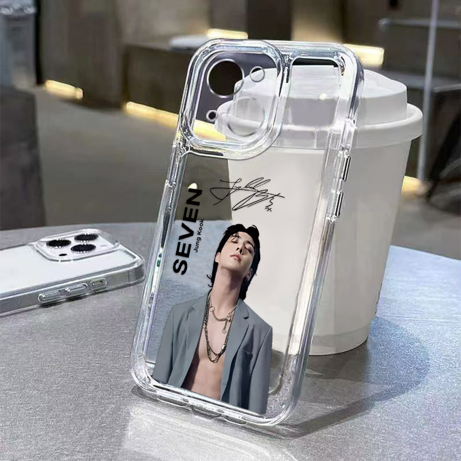 Softcase Samsung Jung Kook Para A15 A55 A54 A35 A05S A14 A34 A05 A03 S20 S21 S23 FE S24 S23 S25 ULTRA M53 M23 Caso