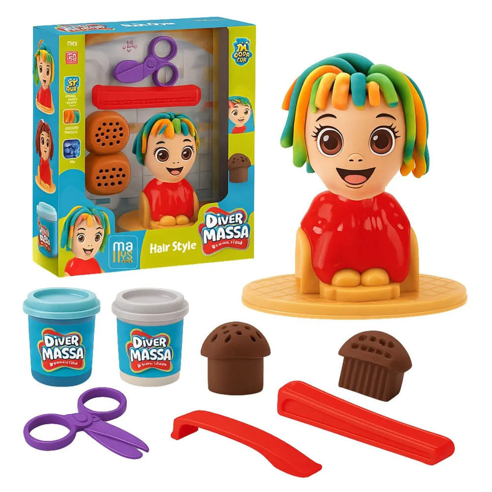 Kit Massinha Hair Style 8353 Divertoys