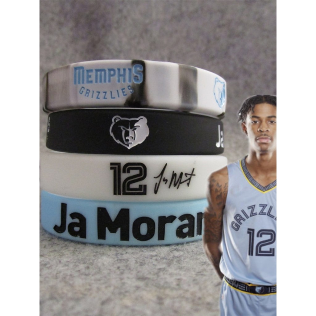Grizzly No. 12 estrela de basquete morant Ja morant assinatura pulseira luminosa Silicone esportes pulseira fã