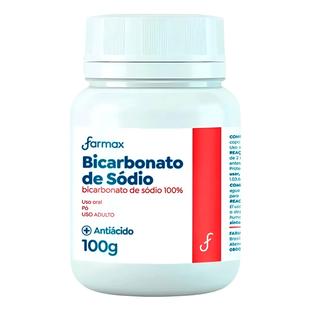 Bicarbonato De Sódio Em Pó 100g Farmax em Oferta na Shopee