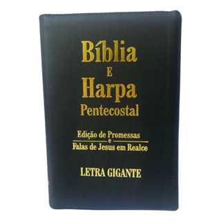 Bíblia Sagrada Letra Gigante Ziper Preta Falas de Jesus em Oferta na Shopee