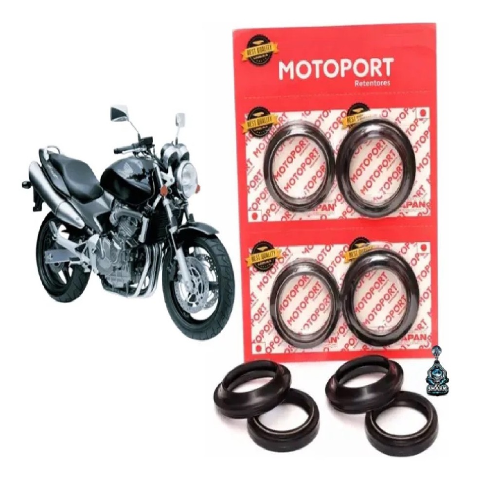 Retentor Bengala + Guarda Pó Cb600f Hornet Carb. / 2004-2008