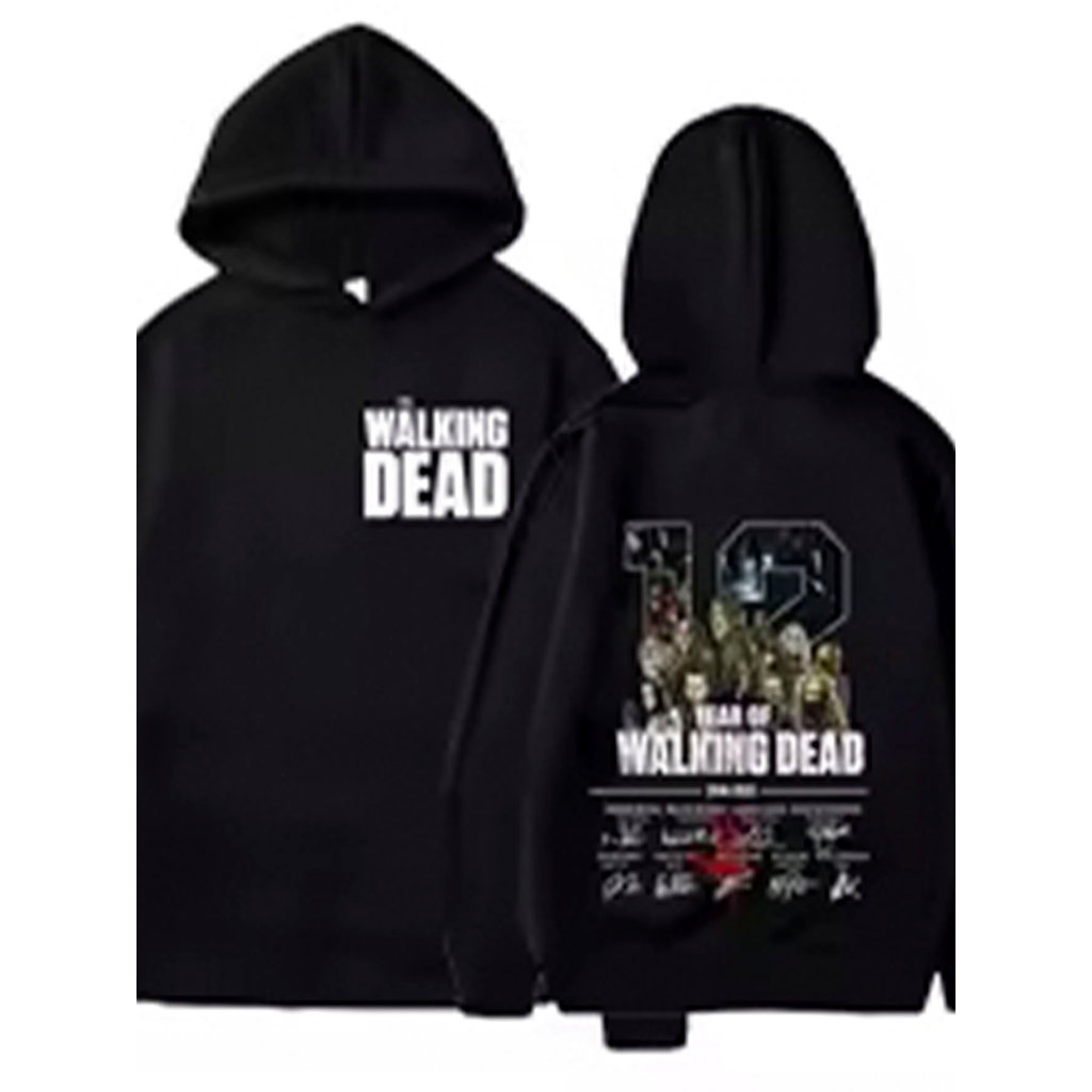 Blusa De Moletom The walking dead Feminino Premium Casaco Frio Flanelado Quentinho Lançamento - Envio Imediato