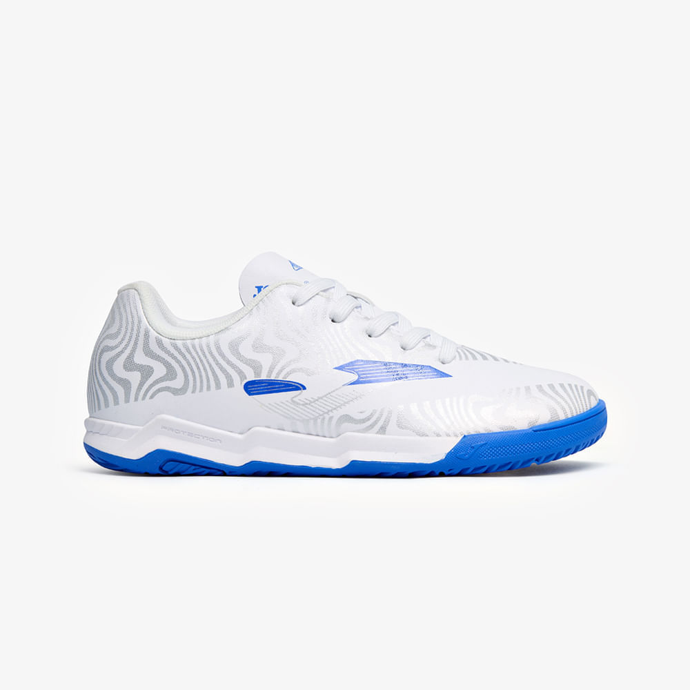 Chuteira de Futsal Joma Evolution Infantil - Branco e Azul