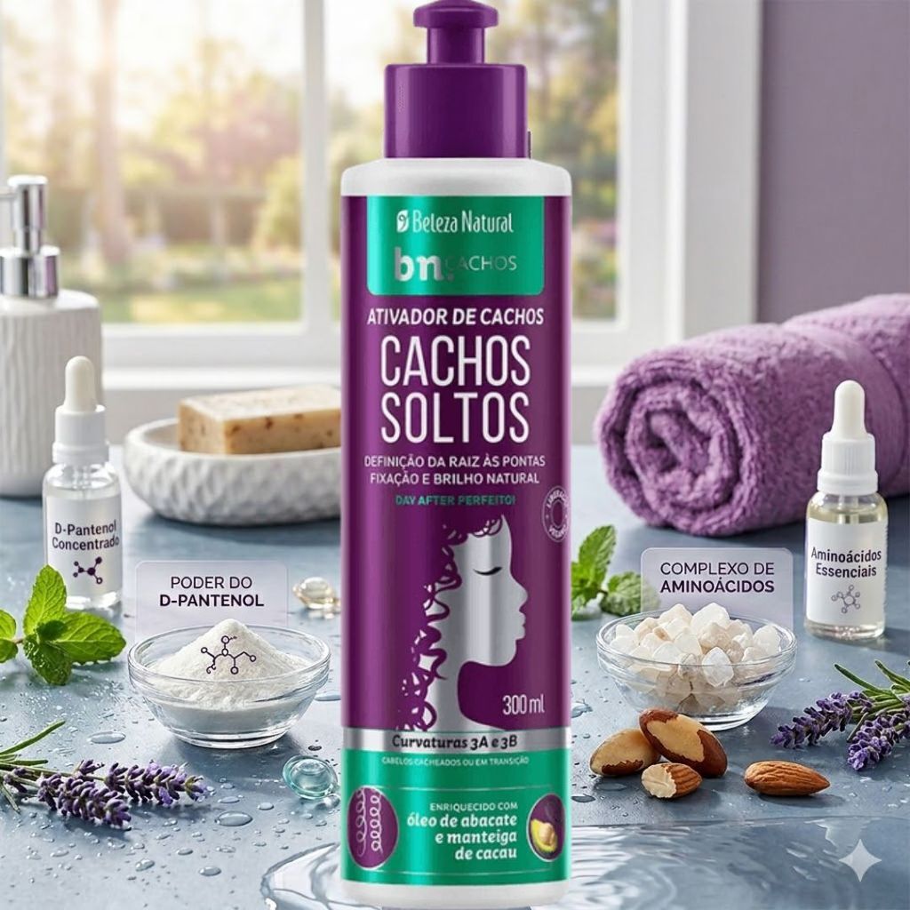 Ativador de Cachos Beleza Natural Cachos Soltos 300ml