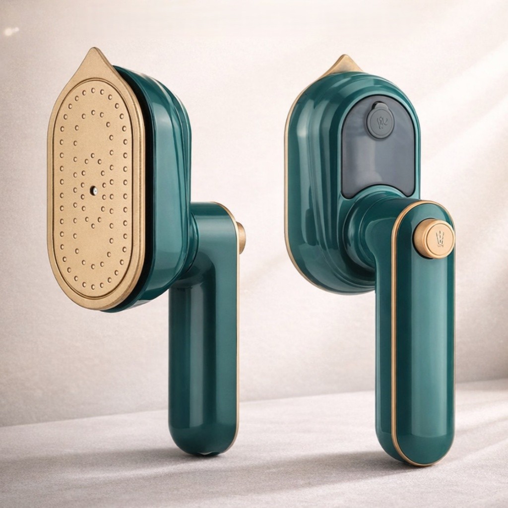 Ferro Portátil para Roupas Dobrável Bivolt 110V 220V com Placa Cerâmica para Viagem e Casa