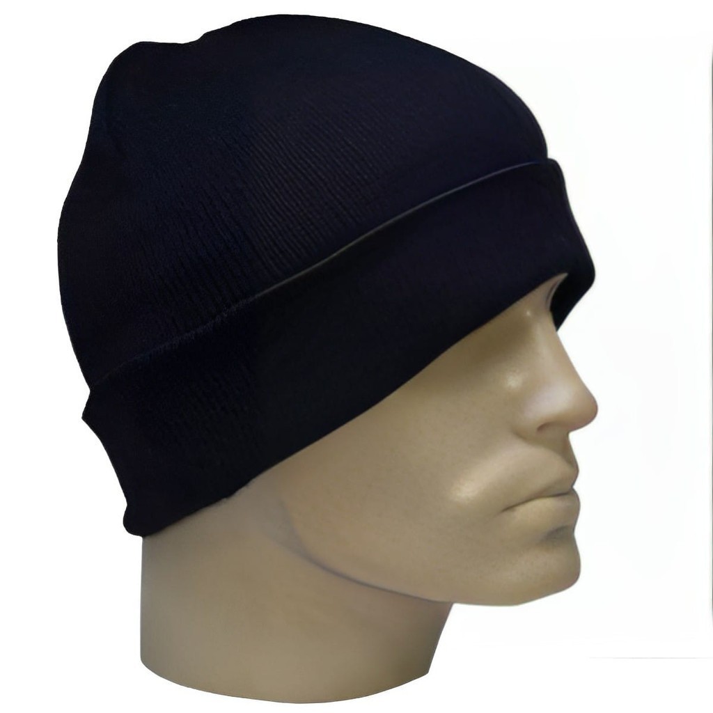 Touca De Frio Básica Lã Gorro Liso Preta Toca Adulto Inverno