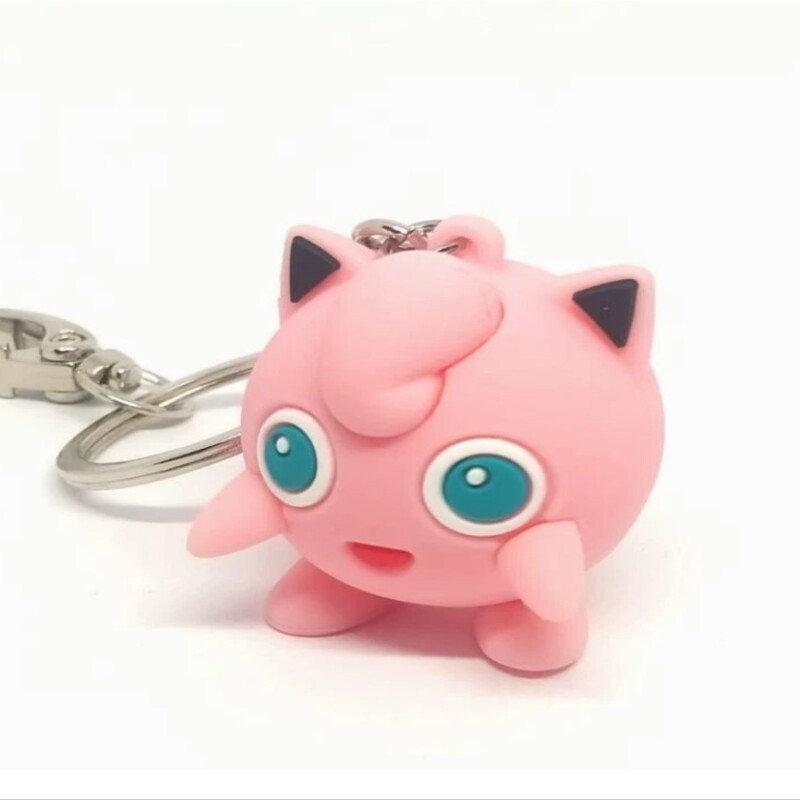 Chaveiro Action Figure Jigglypuff Pokémon Anime / Geek / Nerd / Nostalgia / Gamer