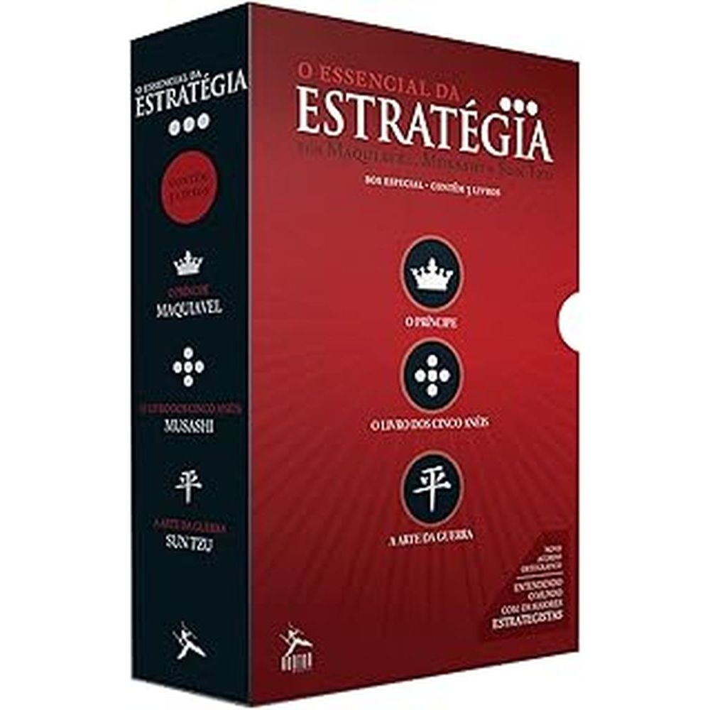 Box - Essencial da estratégia (3 Volumes) autor Nicolau Maquiavel, Sun Tzu e Miyamoto Musashi