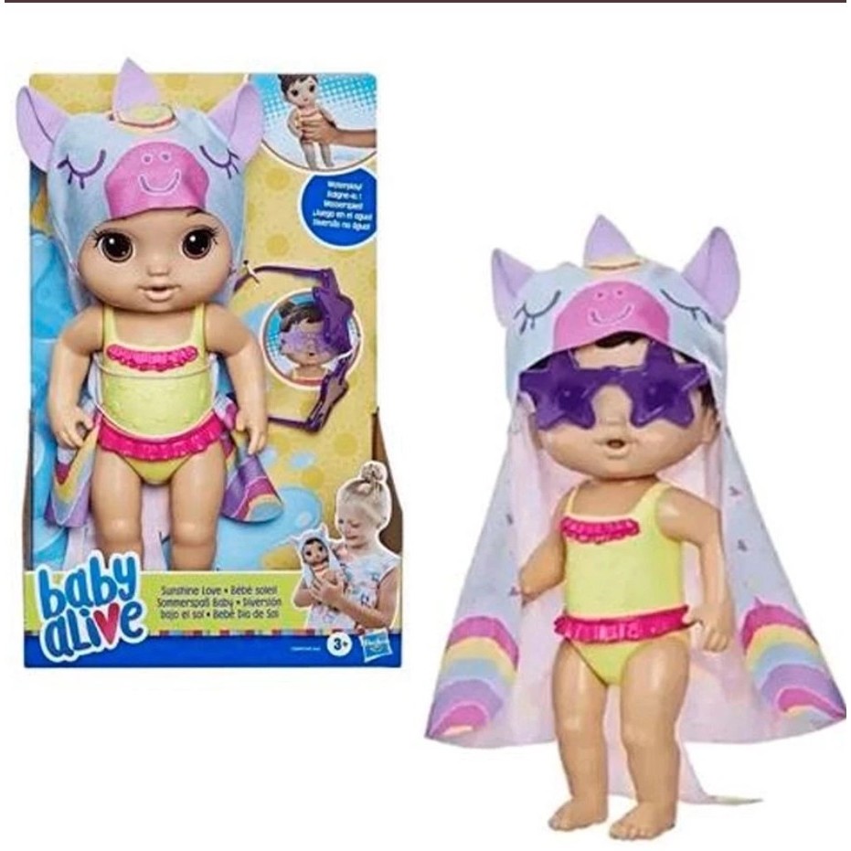 Baby Alive Boneca Dia De Sol Sunshine Love Morena - Hasbro