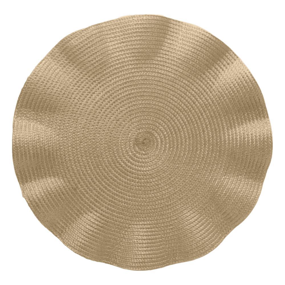 Lugar Americano Wolff Babado de Poliéster Dourado em Oferta na Shopee