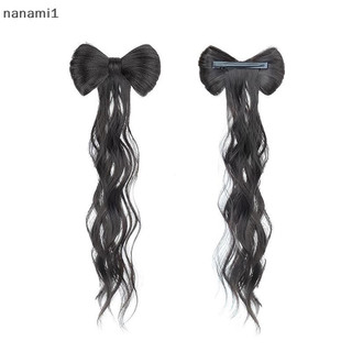 nanami1 Coque De Arco Sintético Com sel Encaracolado , Resistente Ao Calor , Acessórios De Cabelo Falsos Naturais , Laço