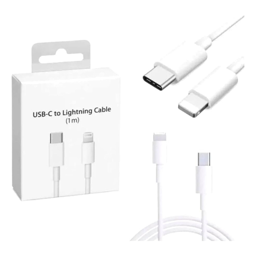 Cabo para carregador compativel Iphone Lightning Usb-C Tipo C 1m USB de Carregamento Rápido/Dados IPHONE 11 12 13 14 Max