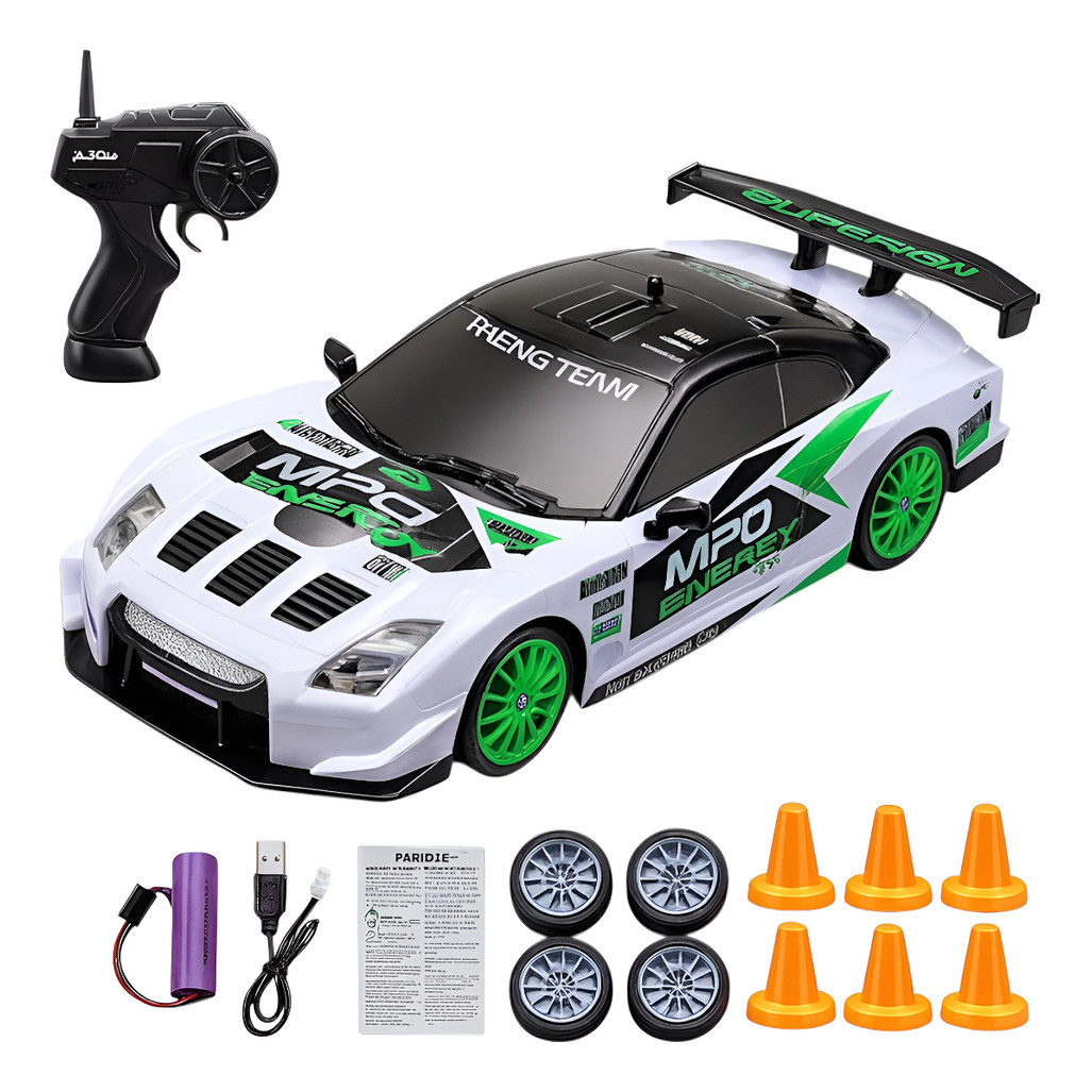 Carrinho Drift Rc Mpo Gtr Controle Remoto 2wd Infantil em Oferta na Shopee