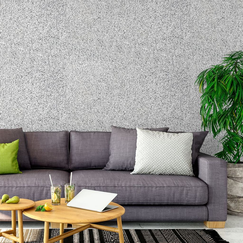 Papel de Parede Granito Branco Autocolante Para Cozinha, Sala Banheiro e móveis