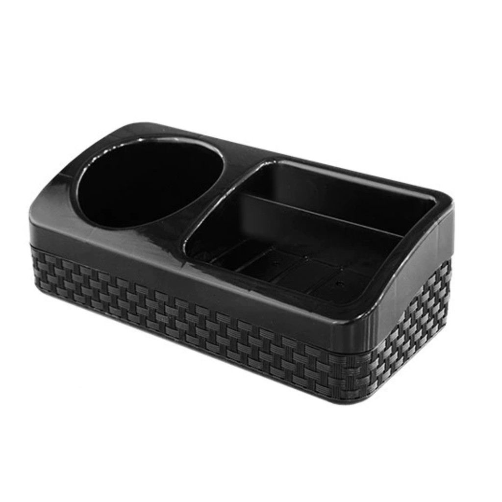 Porta Detergente Esponja e Sabão com Base Rattan