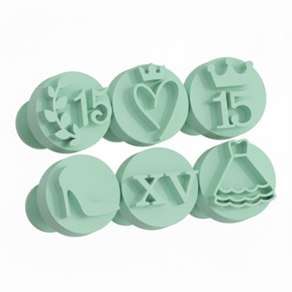 Kit 6 Carimbos Marcadores Brigadeiro e Doces - Aniversário 15 Anos, Debutante em Oferta na Shopee