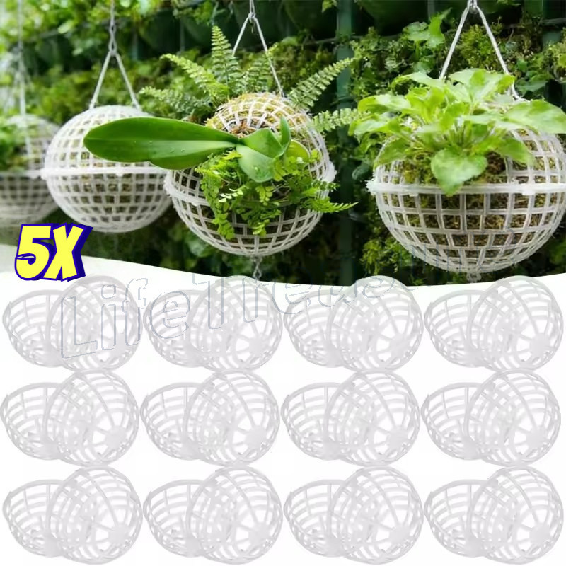 Cesta Suspensa Para Plantas Florais De Jardim-Bola De Enchimento Oca De 80-150 Mm-Gaiola PP Flutuante Biológica Tratamen