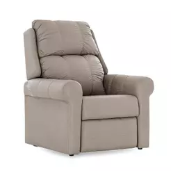 Poltrona do Papai Reclinável Herval Slim, Corano Bege, 149 cm