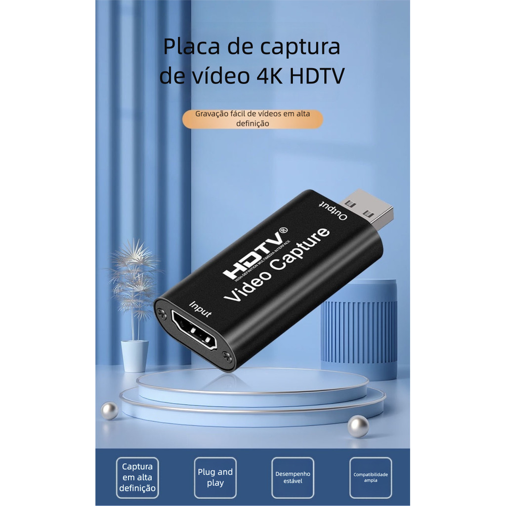 Placa de Captura de Vídeo 4K HDTV