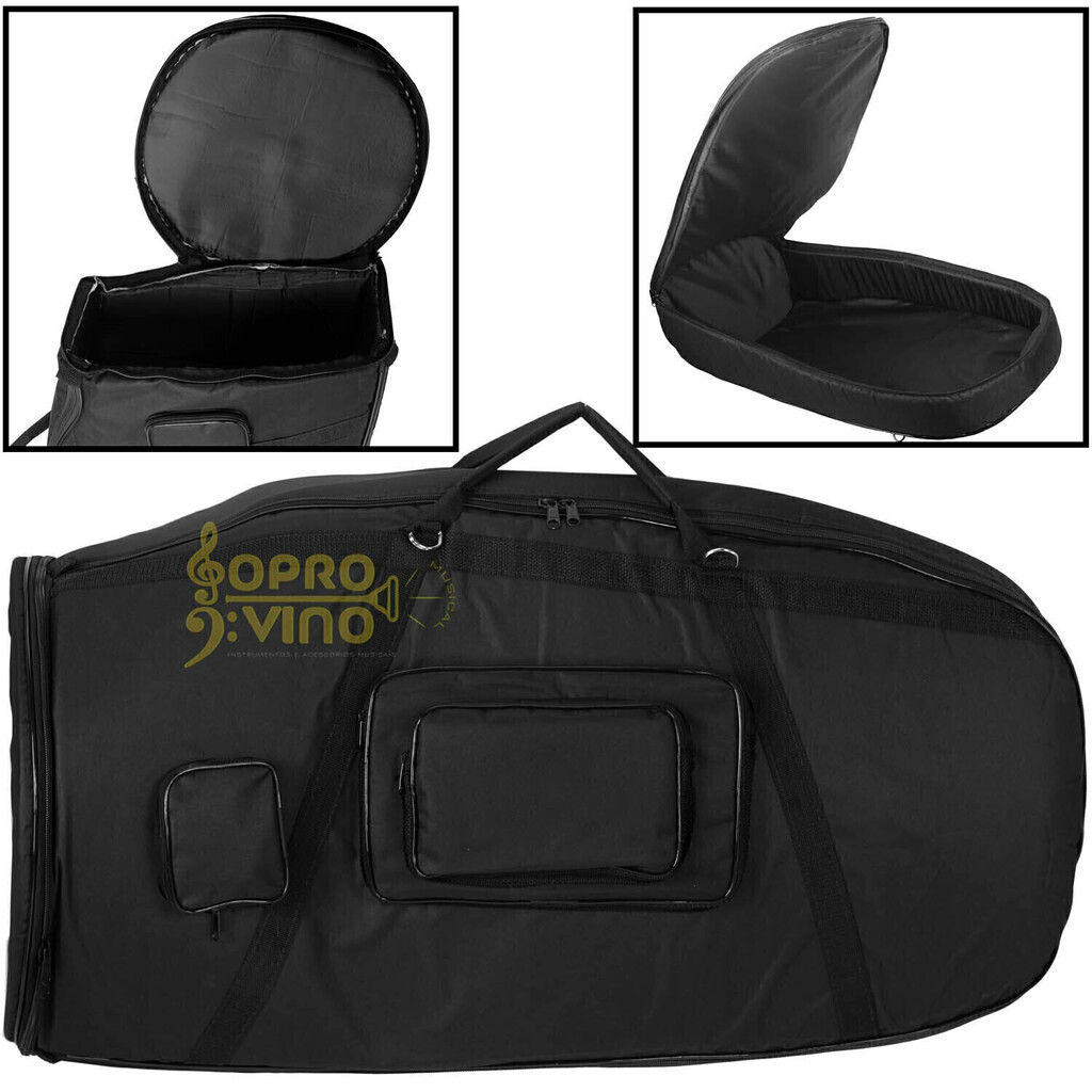 Capa Extra Luxo Tuba Compacta 4/4 Weril WNTU1 WNTU2 QTU 703 50ML Protections Bags