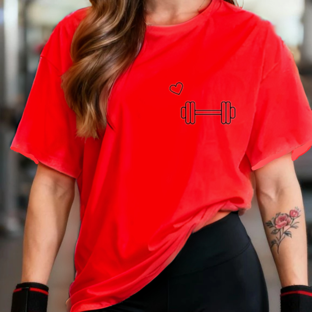 Blusão Tshirt Oversized 100% Algodão Camiseta Feminina Gym Treino Academia Fitness Passeio em Oferta na Shopee