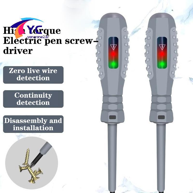 YCBR Caneta Testadora De Tensão Digital AC , Lápis De Teste De Indução Sem Contato , Voltímetro , Detector De Energia , em Oferta na Shopee