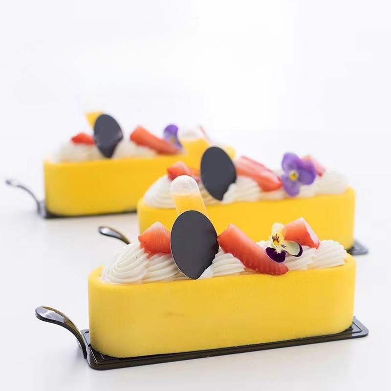 Molde retangular de Silicone para bolo, Mousse francesa, tira longa, sobremesa ocidental, molde para cozimento, faça voc