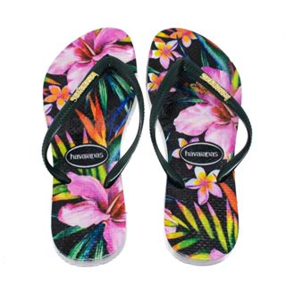 Chinelo Feminino Flores Havanas em Oferta na Shopee