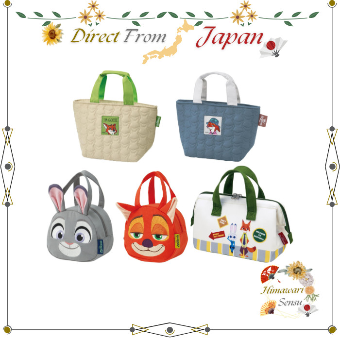 Skater Zootopia Lancheira Isolada Bolsa Térmica Nick Judy Fecho Acolchoado À Prova D'água Direto Do Japão