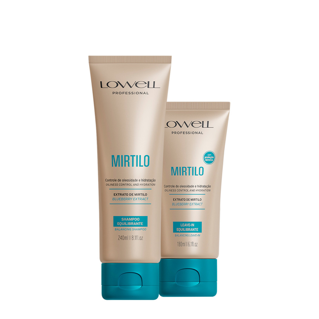 Lowell Extrato de Mirtilo Shampoo 240ml e Leave-in 180ml