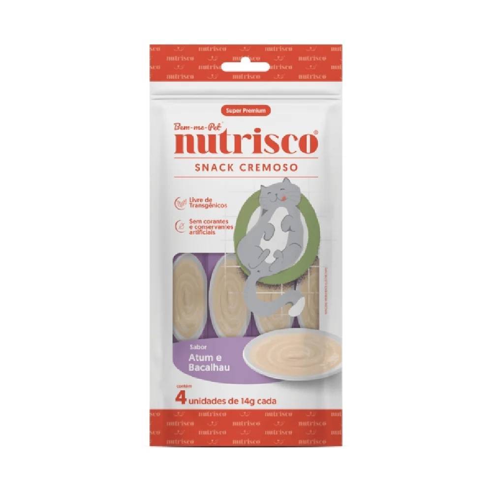 SNACK CREMOSO NUTRISCO 56G ATUM E BACALHAU