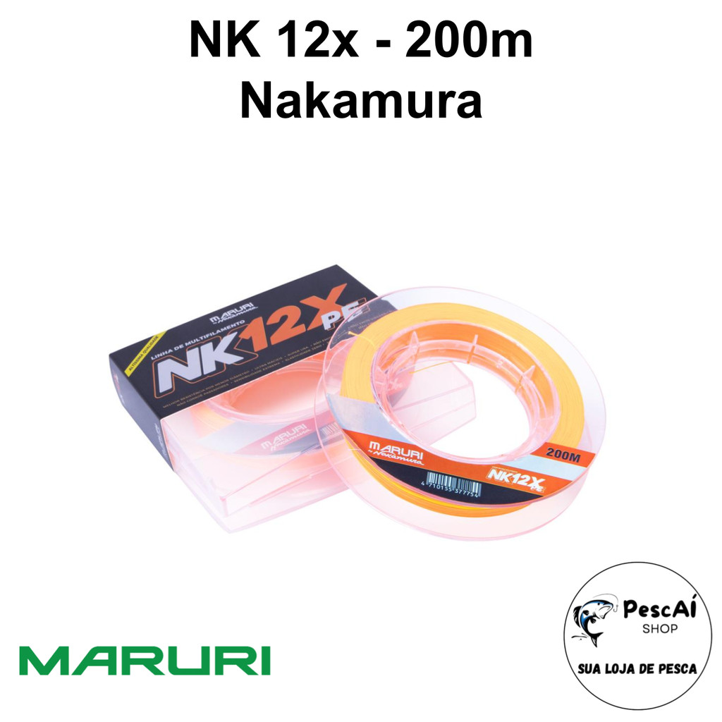 Linha Multifilamento - NK 12X PE - Maruri by Nakamura - 12X - 200 Metros em Oferta na Shopee