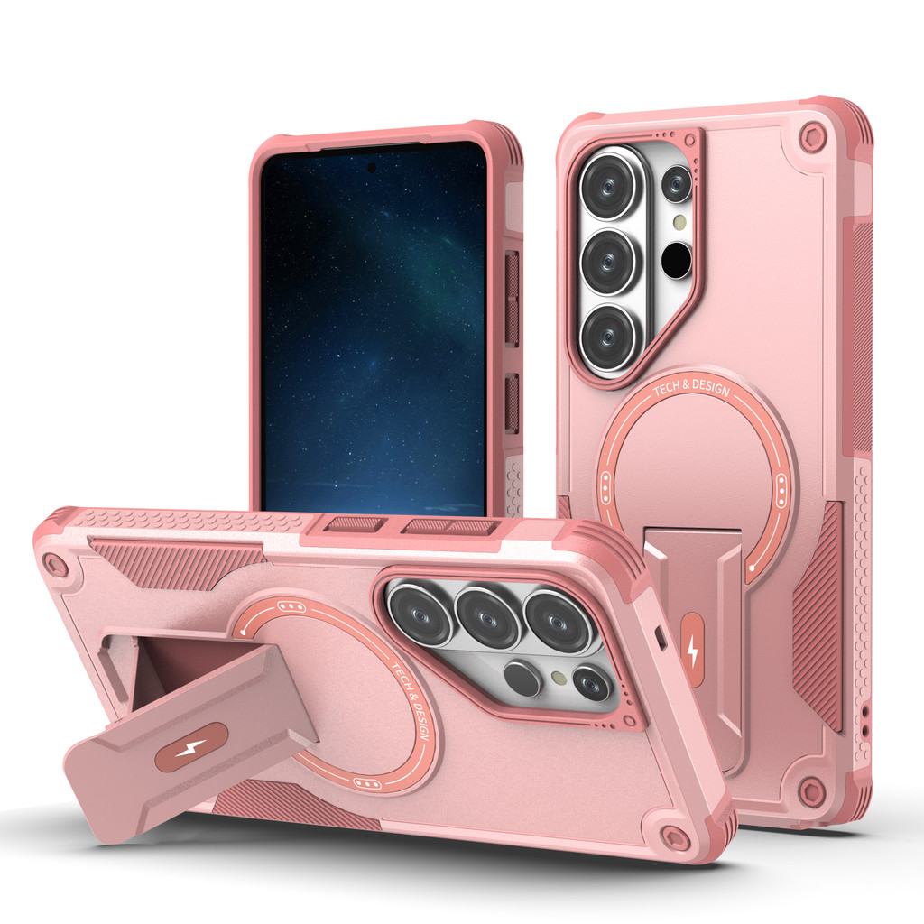 Capa Magnética De Telefone Para Samsung S26 Ultra S25 Plus S24 A16 A16 A57 A37 Proteção De Lente Suporte Invisível De Ca
