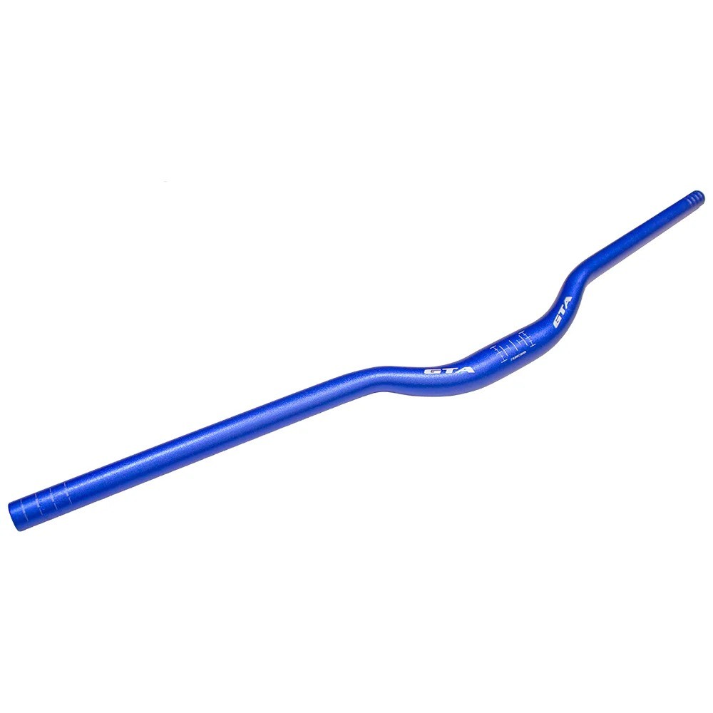 Guidão Bike GTA 800mm x 35mm Rise Azul Freeride DH Grau
