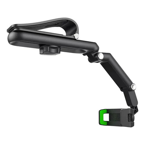 Suporte Celular Carro Articulado Viseira Solar A'gold Spc-62 Preto