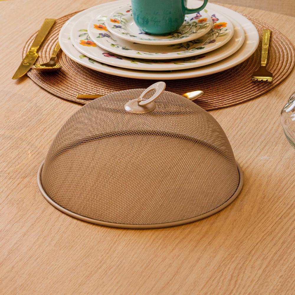Tela Protetora para Alimentos 30cm x 12cm Bege Metal Lyor em Oferta na Shopee
