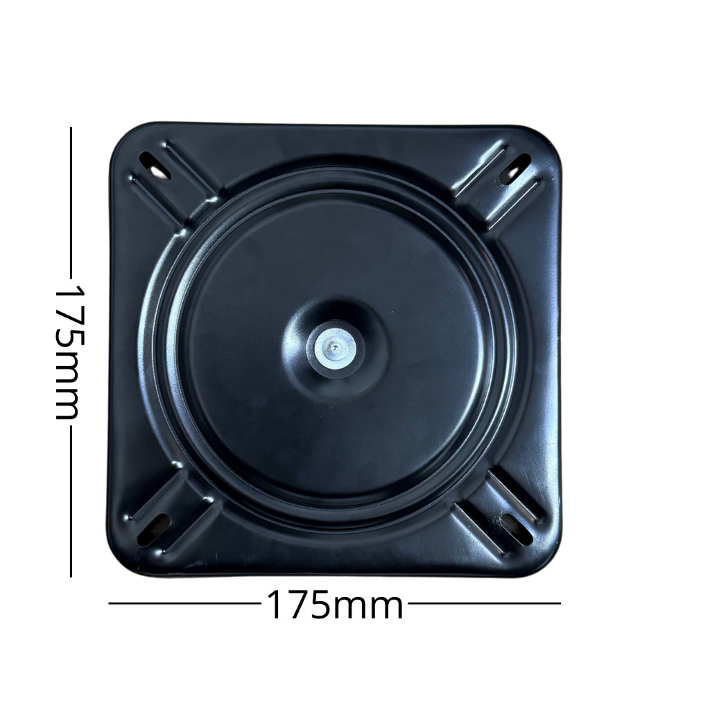 Base Giratória 360 Banco Barco Assento Cadeira Náutica Pesca Mesa Móveis 175x175mm